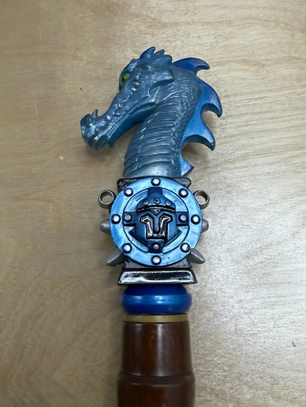 MagiQuest Wands x3 Red Blue Dragon Green Eye Toppers Great Wolf Lodge - Untested